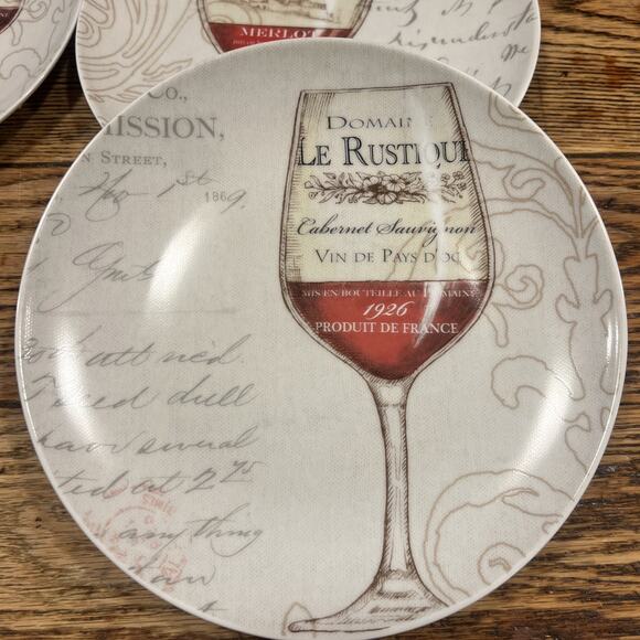 Set of 6 Designs ~ 11 Prima "FRENCH WINE" 8.5” Salad / Dinner Plates GORGEOUS! - Picture 6 of 14